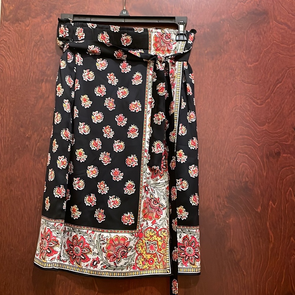 Loft Wrap Satin Skirt